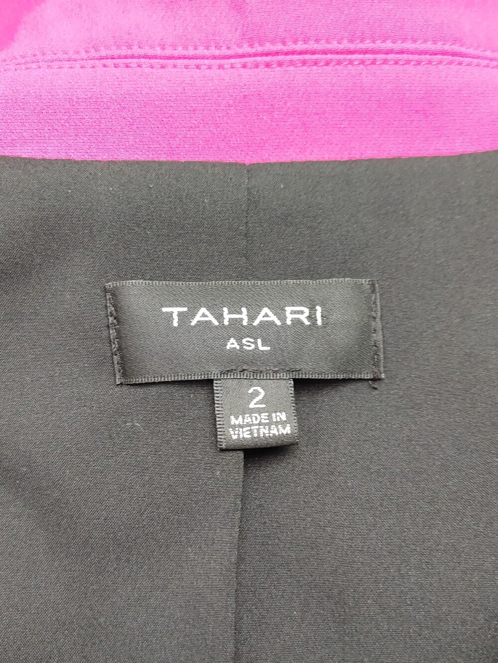 Tahari Women's Fuschia Pink Single-Button Blazer Size 2 - Picture 12 of 14